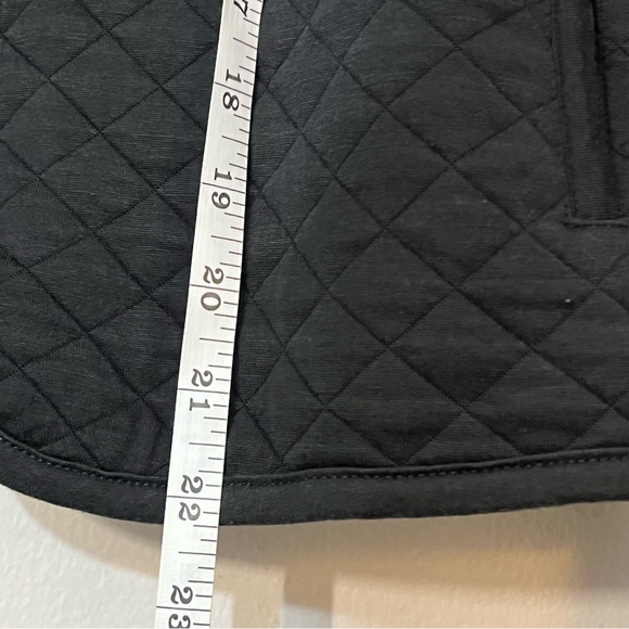 Marine Layer Corbet Black Cropped Quilted Bomber Jacket size Large - Picture 10 of 10